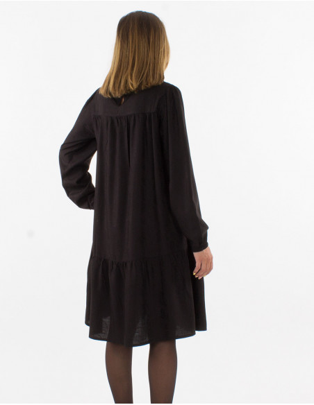 Original satin paisley print dress