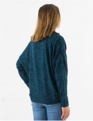 Basic loose-fitting vest with buttons