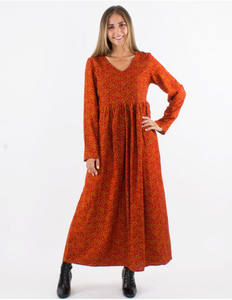 Long ethnic chic dress