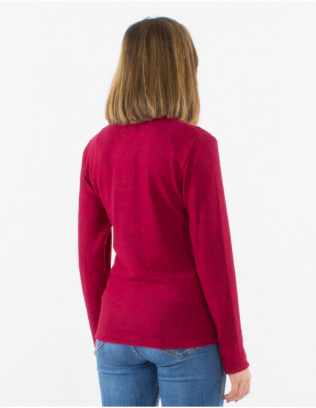 gilet uni rose fuchsia