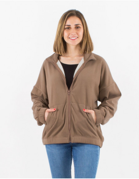 Winter fur lined jacket