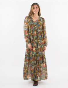 Bohemian floral long dress 2