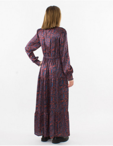 Original satin long dress