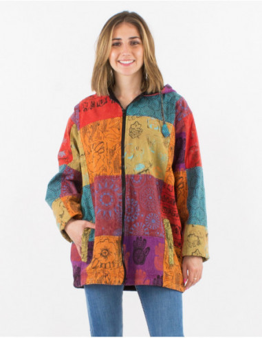 Baba cool colorful patchwork jacket