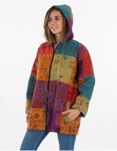 Baba cool colorful patchwork jacket