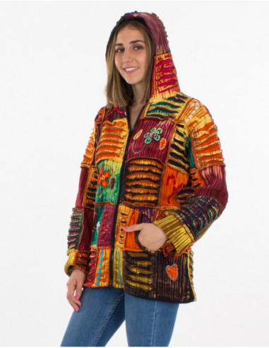 Baba cool patchwork Tie and Dye jacket
