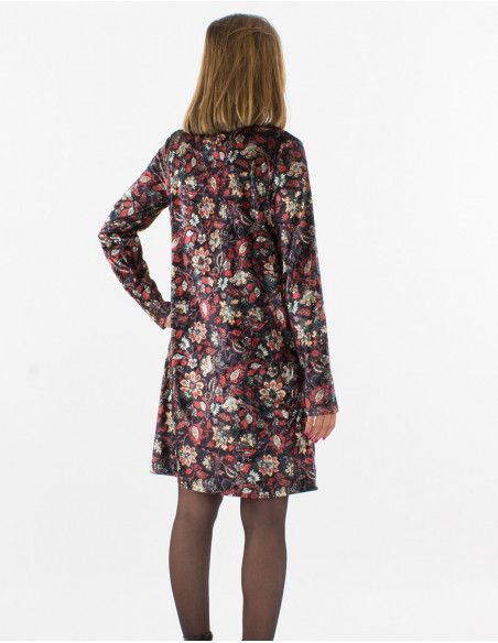 Velvet boho chic dress