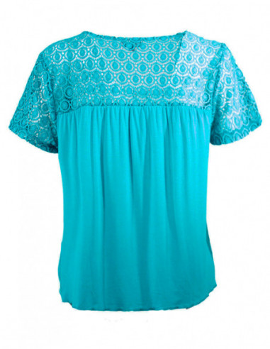 veste boléro pétrole élégante avec dentelle