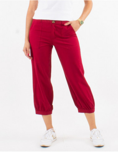 Pantacourt decontracte top femme