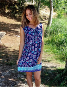 Short floral buttoned dress...
