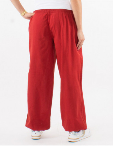 Cotton plain pant sw