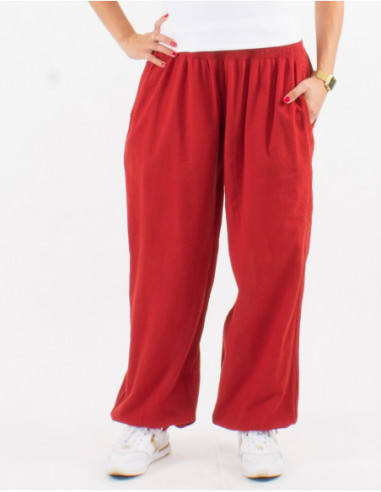 Cotton plain pant sw