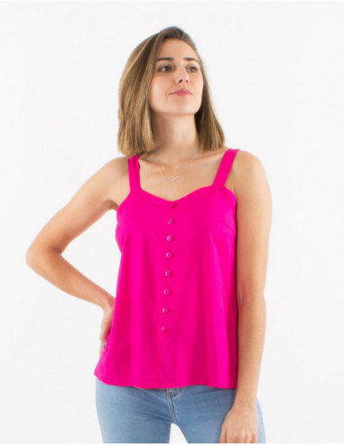 Lightweight summer blouse, flowing and comfortable in a basic pink color