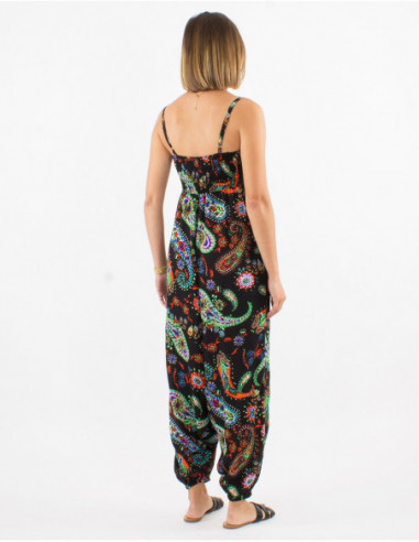 Women's original boho paisley and pant jumpsuit
