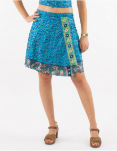 Short skirt wallet original arabesque pattern