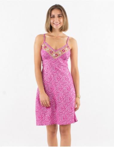 Summer flowing dress 2023 lilac arabesque pattern
