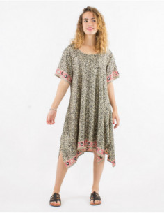 Robe oversize d'été 2023 motif arabesque baba cool 2