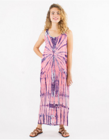 Robe longue évasée ouverture dos