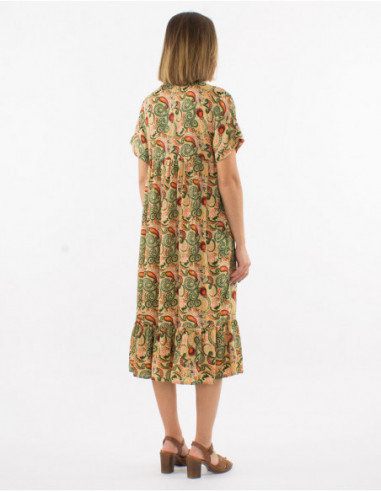 Robe mi online longue ample