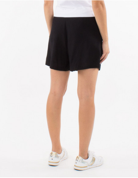 Basic women's skirt shorts for summer plain black