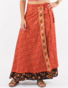 Long skirt boho floral