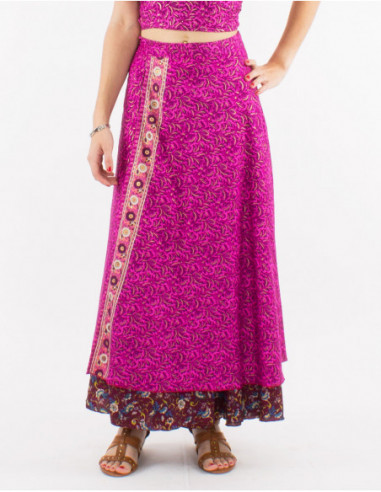 Long skirt boho floral