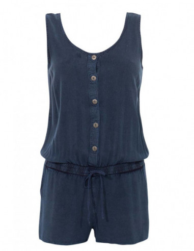 Combi short confortable viscose jean