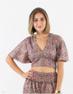 Top court Coline cache cœur original boho chic pour l'été