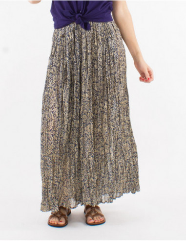 Jupe cheap froissée longue