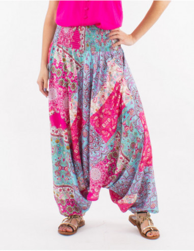 Summer saroual patchwork boho floral