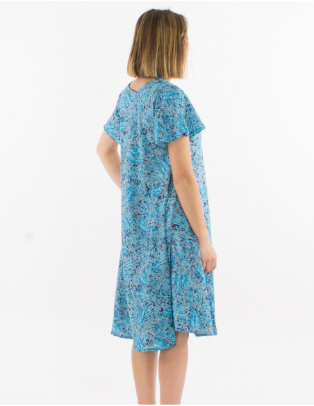 Robe bohème mi longue large avec poches