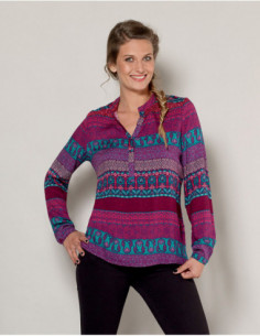 Blouse fluide tendance ethnique