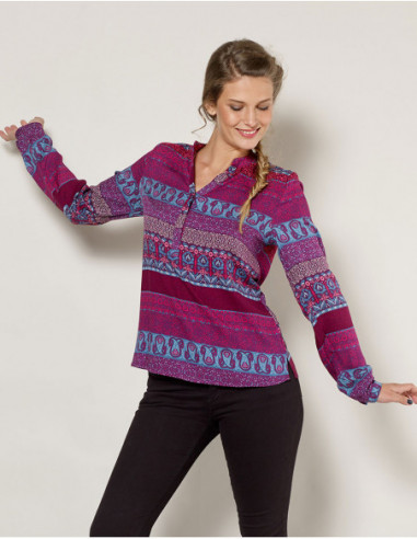 Ethnic Fluid Blouse