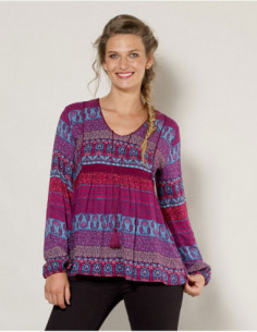 Indian blouse with pompons 2