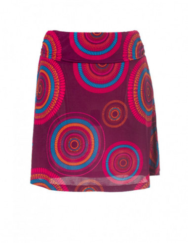 Jupe courte motif mandala