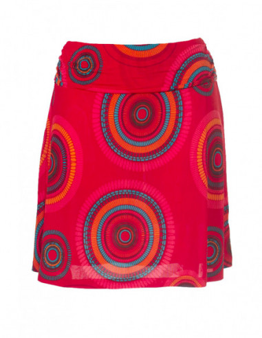 Jupe courte motif mandala