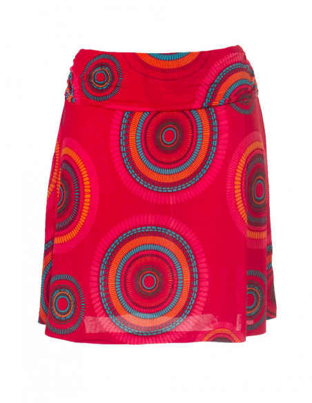 Jupe courte motif mandala