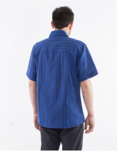 Chemise rayée manches courtes homme