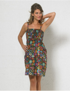 Robe courte imprimée bulles 2