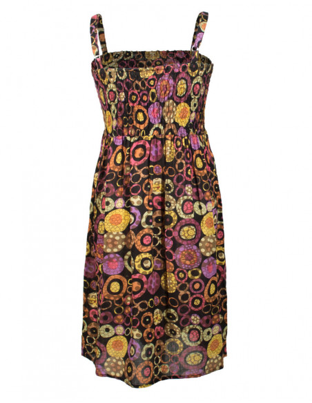 Printed rayon minidress