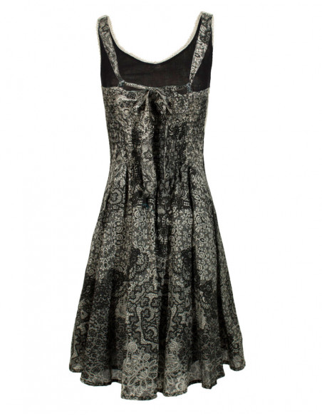 Printed cotton long dress