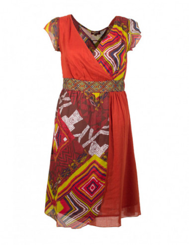 Robe courte coton doublée