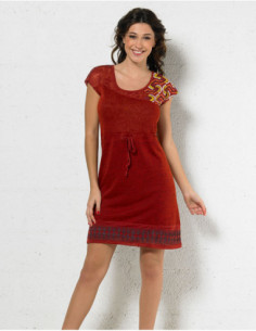 Robe courte polyester