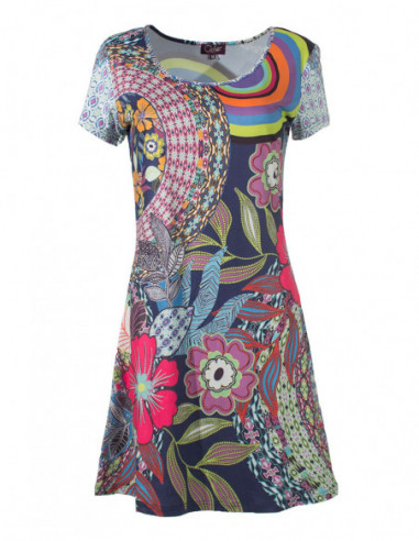 Short sleeves ethnic dress