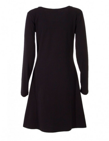 Long-sleeved bicolour dress