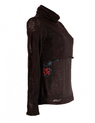 T-SHIRT 100% POLIESTER BURN OUT 60% COTT