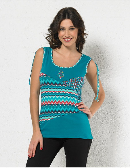 Knitted 97% cotton 3% spandex tee shirt