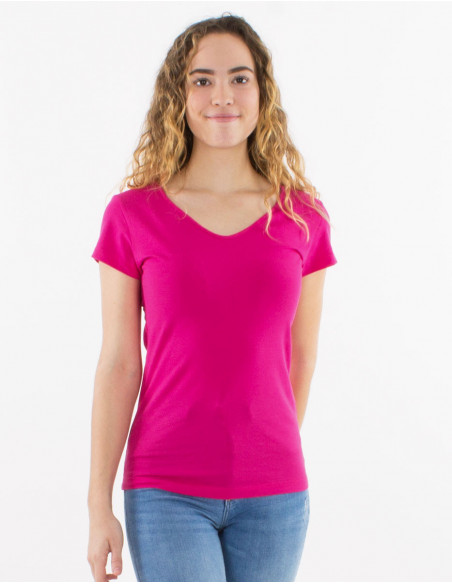 Basic plain short sleeve t-shirt