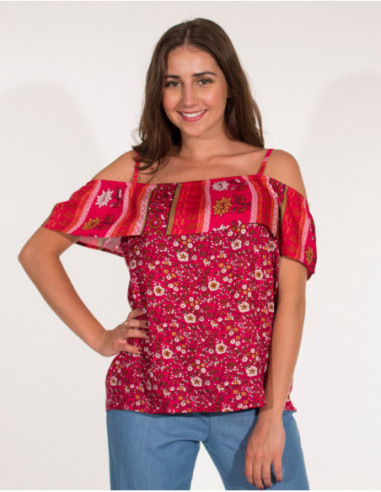 Original bare-shoulder blouse