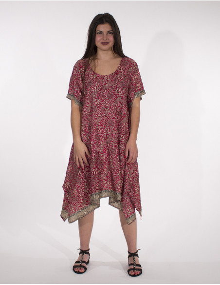 Robe courte asymétrique